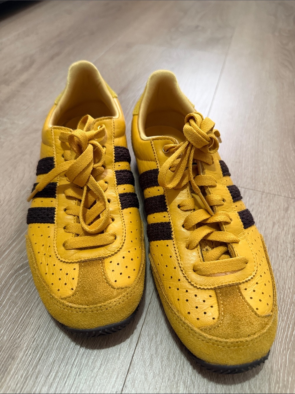 adidas Yellow and Black Low-Top Sneakers